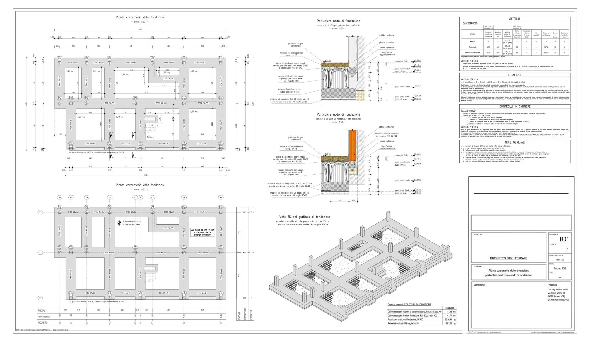 Tav.1 - Carp. fondazioni EC4